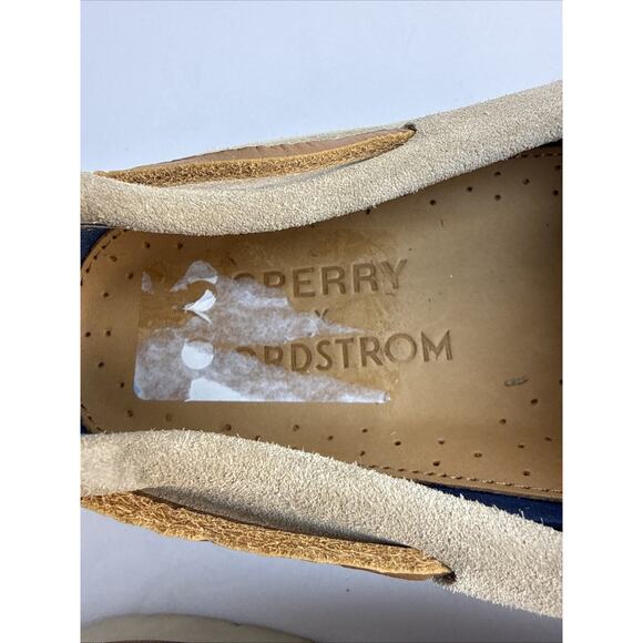 Sperry Top-Sider Nordstrom Boat Shoes Mens 9 Tan Brown Suede Lace Up Loafer EUC main image 8